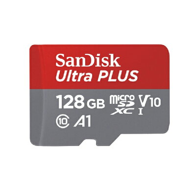 サンディスク｜SanDisk microSDXCカード 128GB/Class10 ウルトラ シリーズ Ultra PLUS SDSQUBC-128G-JB3CD Class10 /128GB
